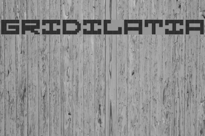 Gridilatia Font examples