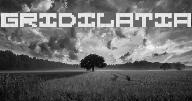 Gridilatia Font examples