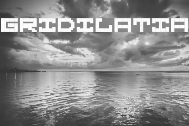 Gridilatia Font examples