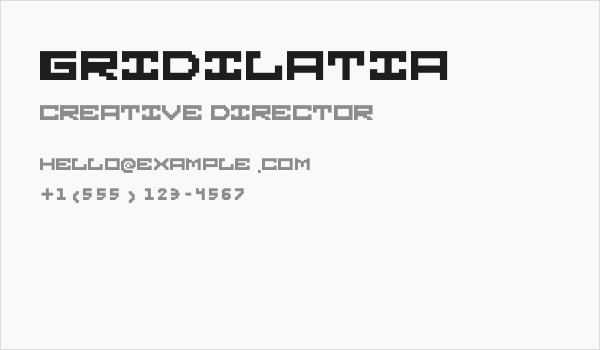 Gridilatia Business Card