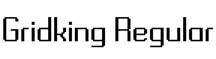 Gridking Regular Шрифта