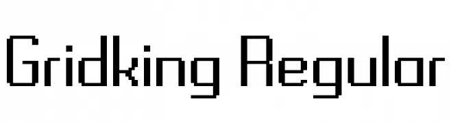 Gridking Regular  Frei Schriftart Herunterladen