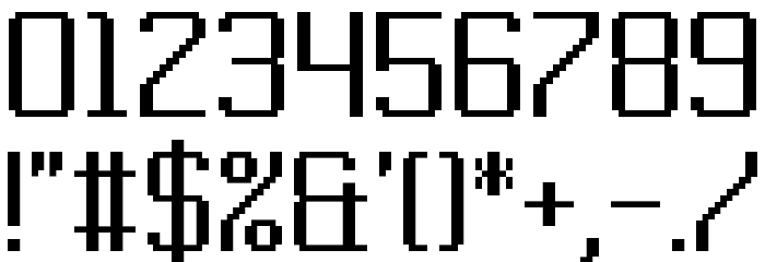 Gridking Regular Font OTHER CHARS