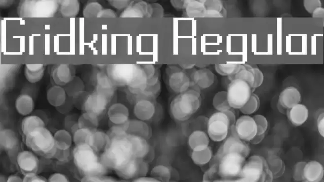 Gridking Regular Шрифта examples