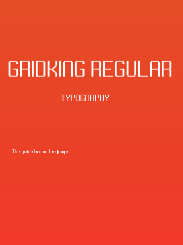 Gridking Regular Poster