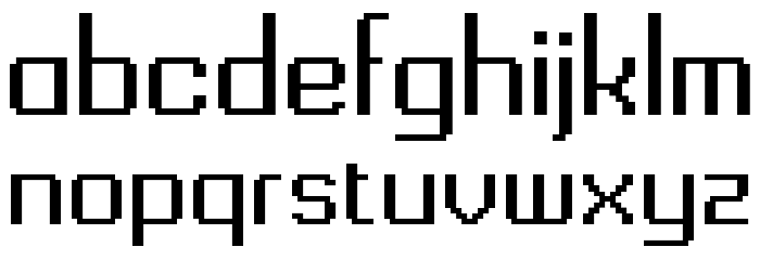 Gridking Regular Font LOWERCASE