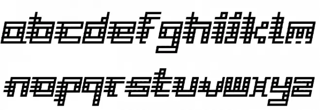 Gridli Bold Italic Fuentes MINÚSCULAS