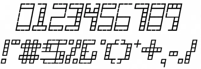 Gridli Italic Polices AUTRES CHARS