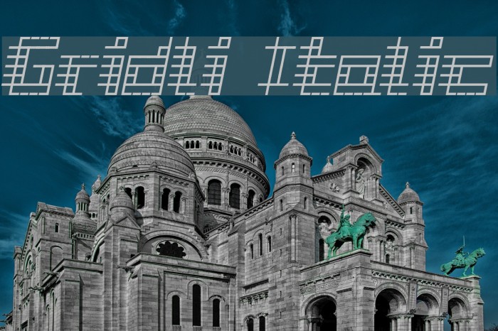 Gridli Italic Font examples
