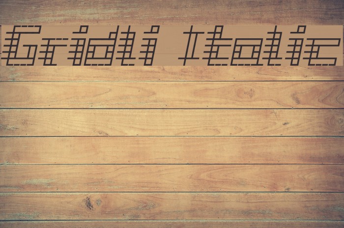 Gridli Italic Font examples