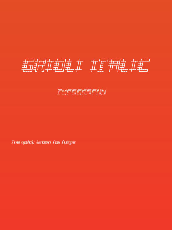 Gridli Italic Poster