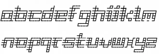 Gridli Italic Polices MINUSCULES