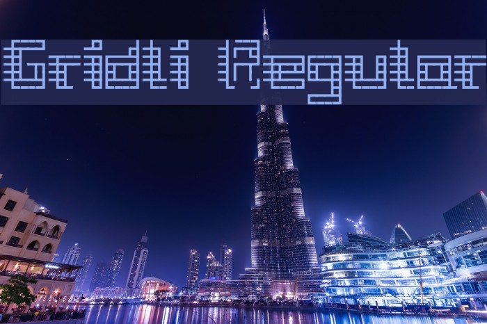 Gridli Regular Font examples