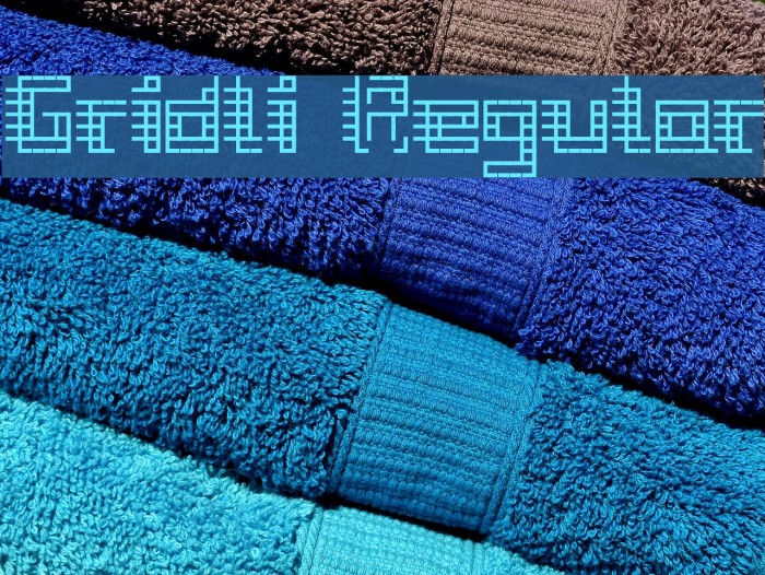 Gridli Regular Font examples