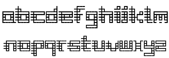 Gridli Regular Font LOWERCASE