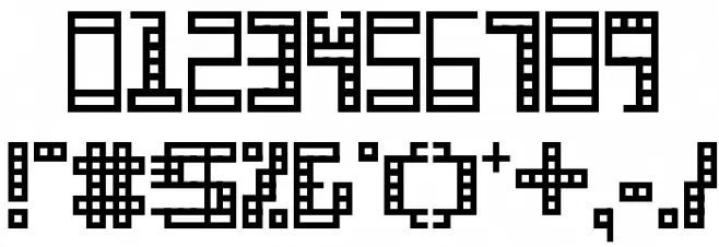 GridliBold Font OTHER CHARS