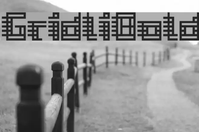 GridliBold Font examples