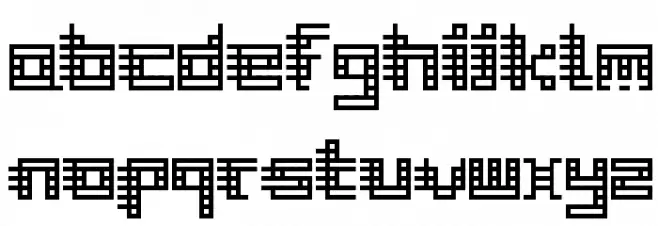 GridliBold خط أحرف صغيرة