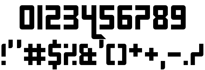 Gridlocked Regular Font OTHER CHARS