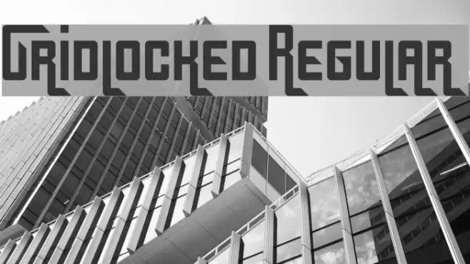 Gridlocked Regular Font examples