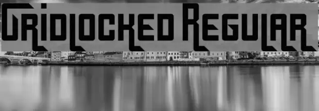 Gridlocked Regular Font examples