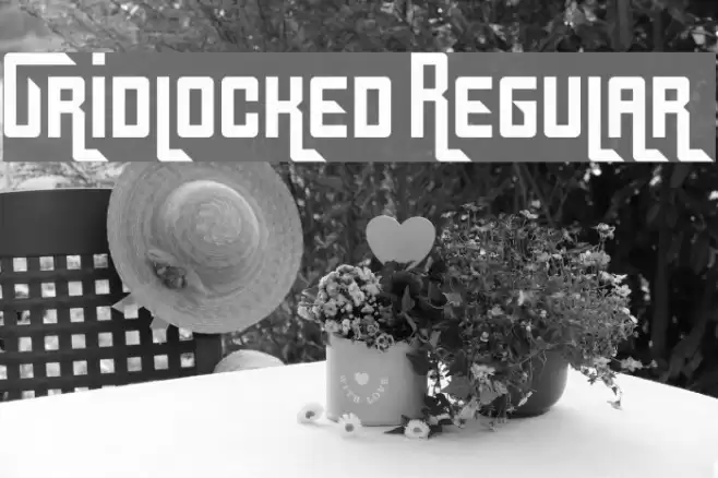 Gridlocked Regular Font examples