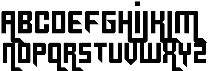 Gridlocked Regular Font LOWERCASE