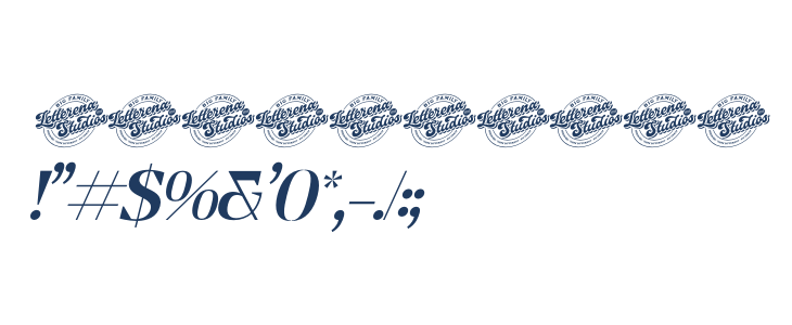 Gridova DEMO VERSION Italic Other Characters