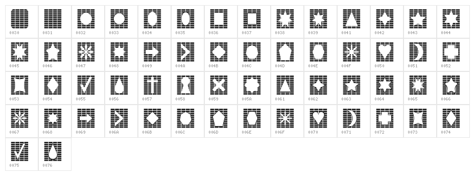 Grids n Things 2 Character Map