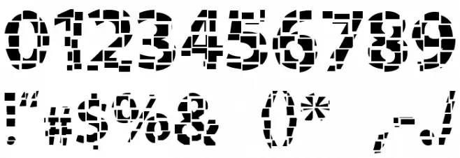 Gridshift Font OTHER CHARS