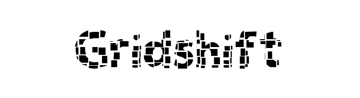 Gridshift  フリーフォントのダウンロード