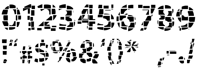 Gridshift Font OTHER CHARS