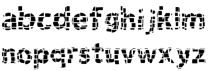 Gridshift Font LOWERCASE