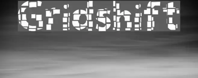 Gridshift Font examples