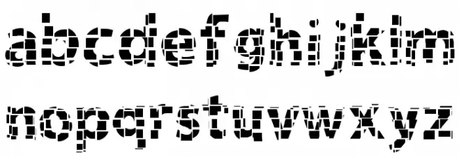 Gridshift Шрифта строчной