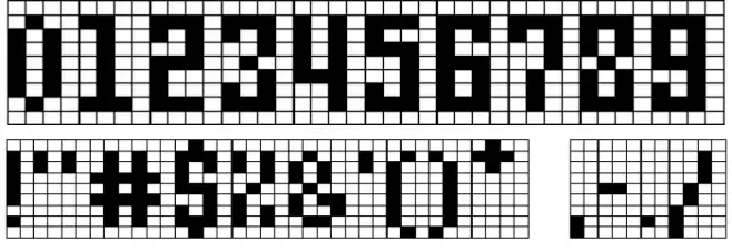 Gridtile Font OTHER CHARS