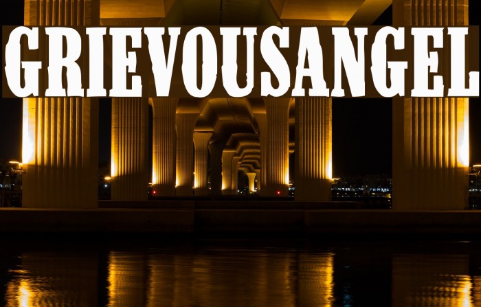 GrievousAngel Font examples