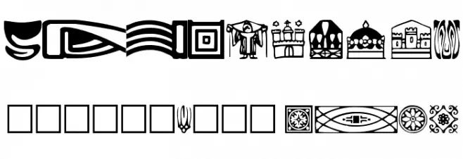 GriffDinReg Font Alte caractere