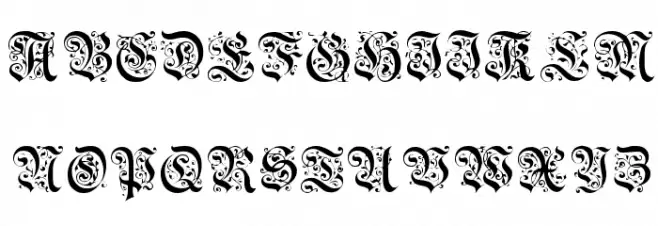 GriffDinShi 字体 大写