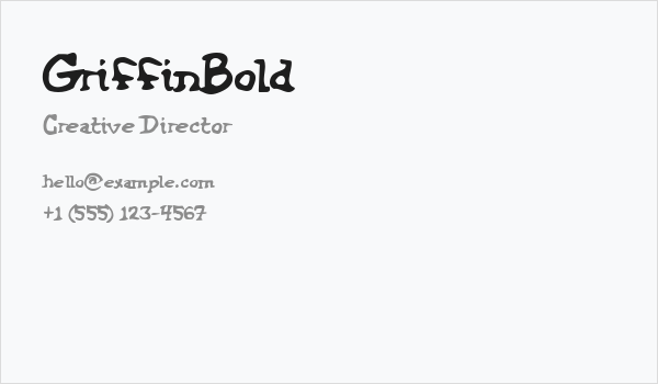 GriffinBold Business Card