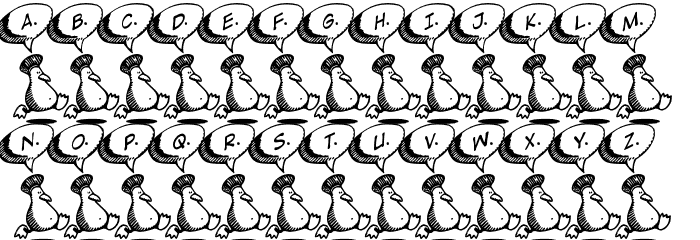 GriffinDucks Font LOWERCASE