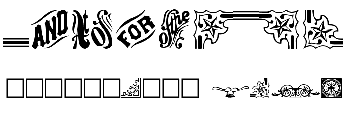 GriffinTwo Font OTHER CHARS