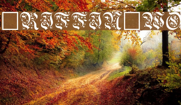 GriffinTwo Font examples