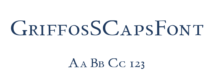 GriffosSCapsFont Font Preview