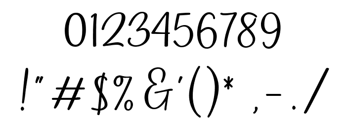 Grilanty Font OTHER CHARS