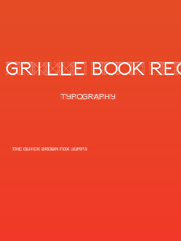 Grille Book Regular Poster