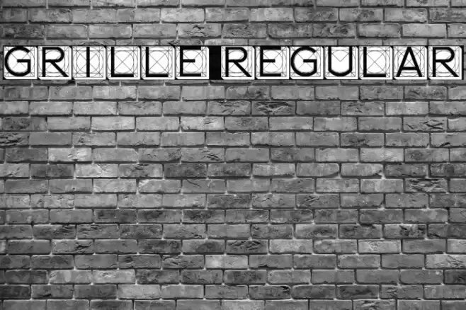 Grille Regular Font examples