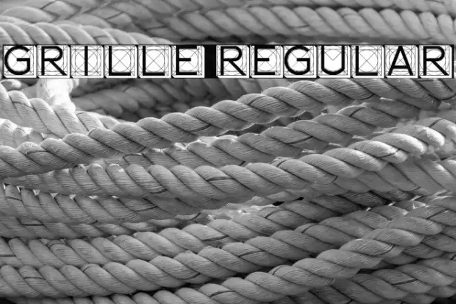 Grille Regular Font examples