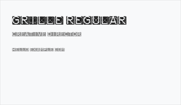 Grille Regular Business Card