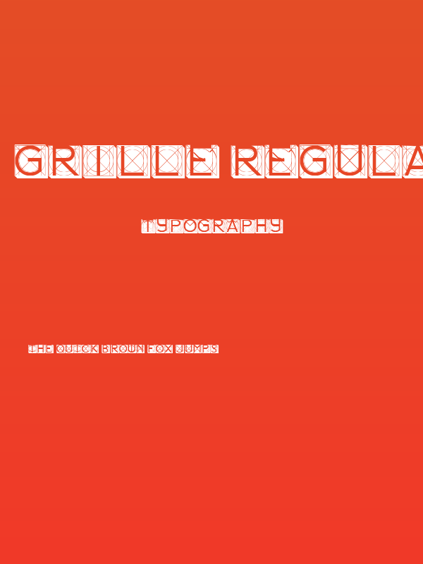 Grille Regular Poster